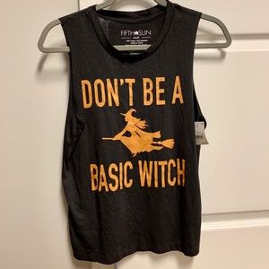 Basic witch tank top. Size small. NWT